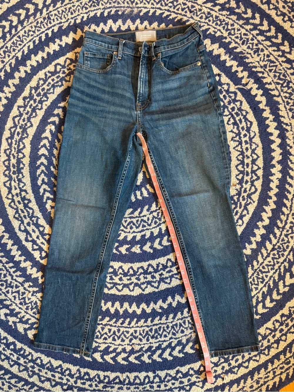 Everlane High-Rise Straight Ankle Jeans
